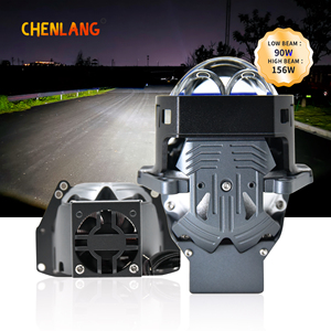 Chenlang Super Bright, projecteur bi-LED double laser personnalisé, faisceau haut/bas, 156W/90W, RHD LHD, type de lumière elliptique carrée plate, 3.0 - Product Image 2