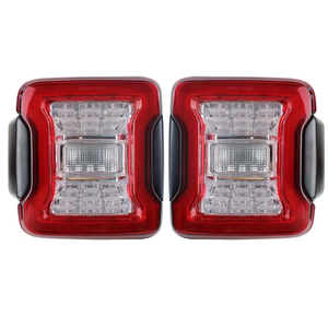 Conjunto de Luces Traseras LED con Lente Transparente para Jeep Wrangler JL 2018-2024, Instalación Plug and Play - Product Image 1