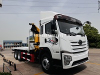Haute qualité avec prix d'usine FAW 6*4 machines de logistique grue montée sur camion de 12 tonnes en Offre Spéciale