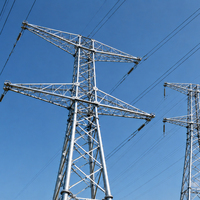 Prix usine : Tour de distribution d'énergie en acier cornière et en acier tubulaire, durable, pour la mise à niveau des postes de transformation ruraux et l'extension de réseau