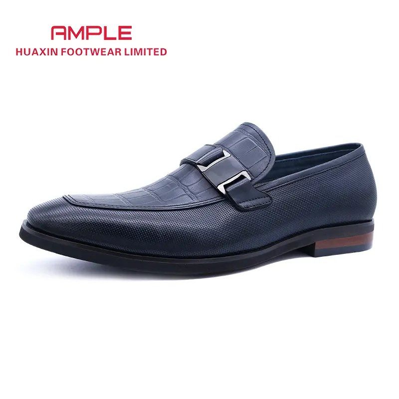 2022 Business Casual Soft Sole Synthetic Loafers Black Leather Shoes For Men