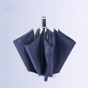 Customized Classic Advertising <b>Umbrella</b> Outdoor Business Use Two-fold Design Semi-Auto Open Promotional Printed Logo Pongee - Product Image 5