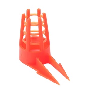 Nuevo equipo de apicultura: Jaula de plástico para abejas reina con cubierta de protección de celdas y pinza de extracción de células 3.4x2.5cm - Product Image 1