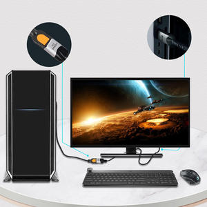 VCOM سلك تمديد من الذكور إلى الإناث من القطن الأسود مضفر 48 جيجابايت 8K 60Hz 4K Hz Hz كابل HDTV - Product Image 5