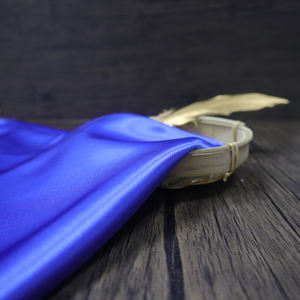 リサイクルポリエステルRPETブライダルダッチェスソフトシルキーサテン生地（カーテン、家具、衣類、ドレス、テラサテン生地用） - Product Image 3