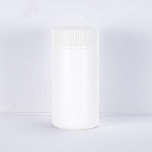 100ml 50ml プラスチック製透明青色カプセル容器 薬瓶 空のピル/錠剤ボトル 白色スクリューキャップ - Product Image 3