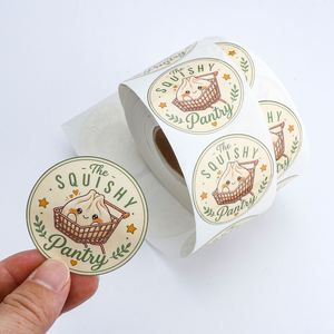 Étiquettes autocollantes réutilisables imperméables The Squishy Pantry, autocollants en papier écologiques, forte adhérence pour l'emballage de cadeaux et d'artisanat - Product Image 1