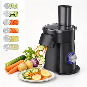 Hachoir et coupe-légumes 6 en 1, hachoir de cuisine multifonction en acier inoxydable, machine à hacher les aliments électrique - Product Image 1