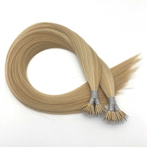 Nhà Máy Bán Buôn Micro Hạt Bất Con Người Chưa Qua Chế Biến Đầy Đủ Lớp Biểu Bì Phù Hợp Trinh Nữ Châu Âu Tóc Vòng Nano Phần Mở Rộng Tóc - Product Image 4