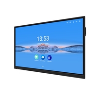 Pizarra Interactiva Inteligente con Pantalla Táctil de 65 Pulgadas, Pantalla Plana Multitáctil para Presentaciones Escolares y de Conferencia