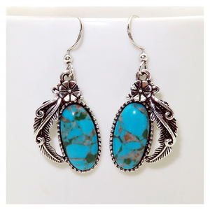 Orecchini a Forma di Foglia e Fiore per Donne, Stile Vintage Bohémien, Accessori per Orecchie da Indossare Quotidianamente - Product Image 5