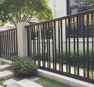 Clôtures contemporaines personnalisées en aluminium et fer forgé, balustrades <span class=keywords><strong>de</strong></span> <span class=keywords><strong>sécurité</strong></span> DIY pour villa et balcon, <span class=keywords><strong>barrière</strong></span> extérieure anti-rouille - Product Image 6