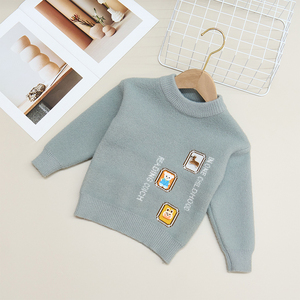 Automne hiver ours chiot lapin décoration mignon <span class=keywords><strong>doux</strong></span> garçons chandails <span class=keywords><strong>pull</strong></span> en tricot - Product Image 2