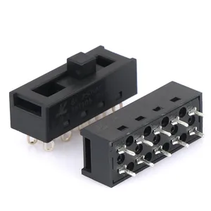 8a 250vac 4 עמדות 10 סיכות SS-24-2 חום קר צילינדר אוויר חם 1 מתגים שקופיות PC עבור מייבש שיער אביזר סלון - Product Image 2