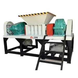 Sản xuất tại Trung Quốc Chất lượng cao tự động chất thải công nghiệp Pallet GỖ ĐÔI trục Shredder để bán