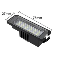 Luces de matrícula de coche de 12V, lámpara LED, accesorios para automóviles para Skoda Seat Leon Ibiza VW Golf 4 5 6 7 MK4 MK7 Passat CC Polo Scirocco
