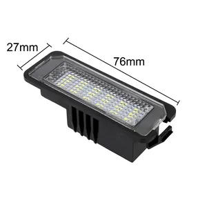 Luces de matrícula de <span class=keywords><strong>coche</strong></span> de 12V, lámpara LED, accesorios para automóviles para Skoda Seat Leon Ibiza VW Golf 4 5 6 7 MK4 MK7 Passat <span class=keywords><strong>CC</strong></span> Polo Scirocco - Product Image 5