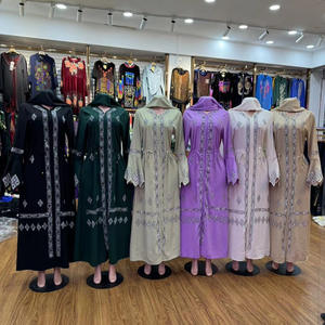 Cardigan, veste, abaya, robe, burqa à fermeture éclair pour femmes grandes tailles, style arabe, OEM ODM, <span class=keywords><strong>vêtements</strong></span> transfrontaliers Europe-Amérique pour <span class=keywords><strong>Amazon</strong></span> - Product Image 1