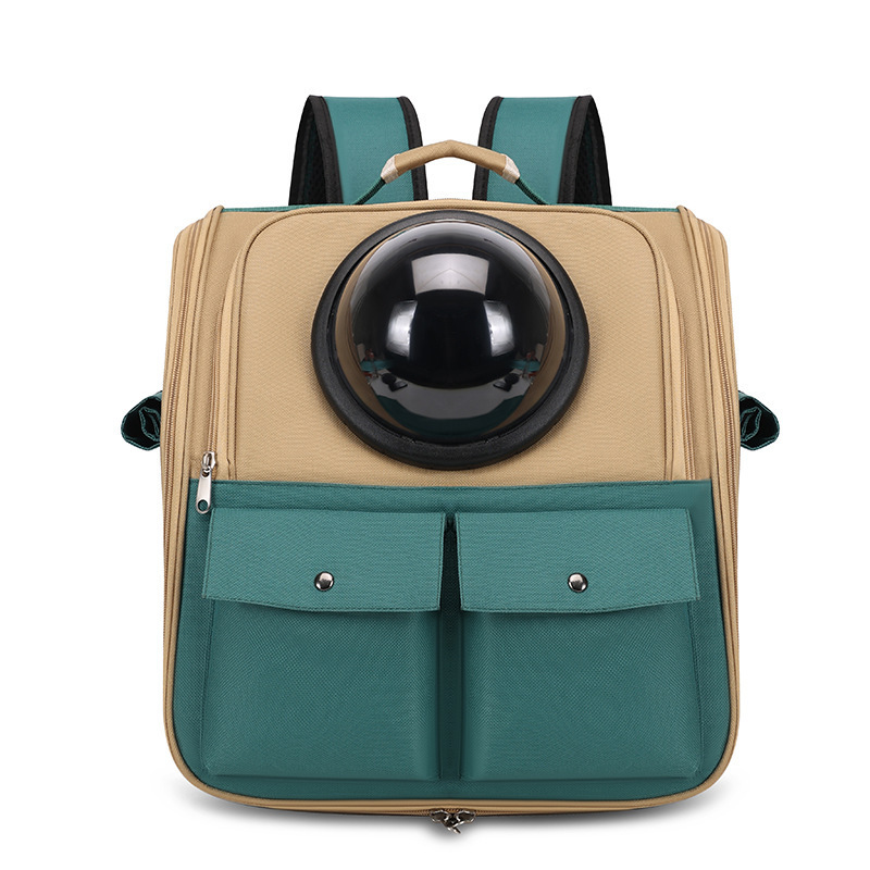 Khaki with green accents (backpack style)
