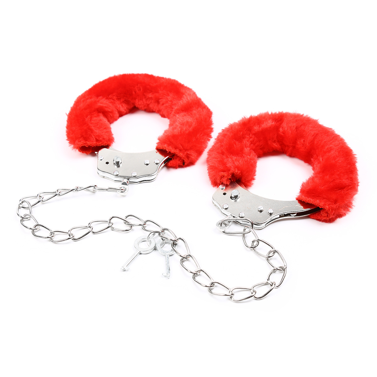 Pieds en peluche rouge