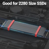 Radiateur en aluminium JEYI M.2 2280 NVMe avec dissipateur thermique en silicone pour SSD, refroidisseur de disque SSD, dissipateur thermique NVMe