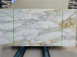 Dalle de marbre blanc Calacatta poli de luxe moderne, marbre Calacatta Gold pour projets de villas de luxe - Product Image 2