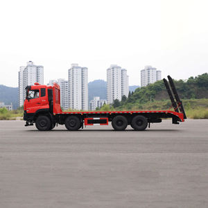 Camión de Carga Pesada Dongfeng 8x4 Personalizado, Nuevo, con Plataforma Plana para Transporte de Excavadoras y Cargadoras - Product Image 5