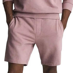 Pantalones Cortos Deportivos de Algodón Francés con Cordón, Personalizados con Logotipo, de Alta Calidad, en Todos los Colores, con Impresión en Serigrafía, para Hombre - Product Image 1