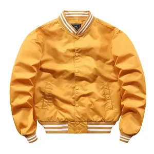 High-End-Jacke maßge schneiderte Logo Baseball-Kleidung Männer bestickte Trenchcoat Arbeits kleidung