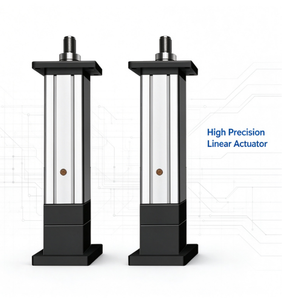 Actionneur électrique linéaire, corps en aluminium, type piston, entraînement par servomoteur, 24V 48V DC, taille standard - Product Image 2
