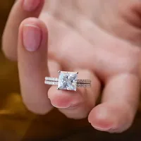 Bagues en argent sterling 925 de la marque MuShan, bagues en diamant moissanite, bagues de mariage couleur D VVS1 pour femmes, bijoux fins brevetés MST