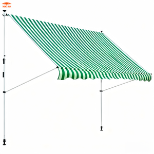 Toldo Económico con Manivela y Abrazadera para Balcón, Toldo de Brazo Caído para Protección Solar - Product Image 1