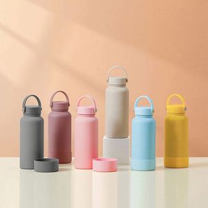 Soft Touch Vacuum Insulated Stainless Steel Thermos Cup Handle Lightweight Portable Large Capacity 6-12 Hours Thermal - Product Image 1