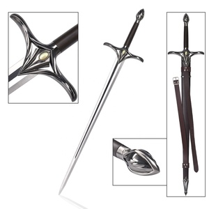 Réplique de l'épée de Galadriel de 110 cm, 1,4 kg, en alliage de zinc, finition mate, lame non affûtée, pour cosplay LOTR - Product Image 1