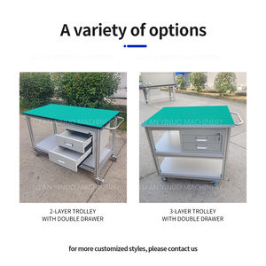 एल्यूमीनियम फ्रेम एएसडी असेंबली लाइन वर्कबेंच ओम अनुकूलित आकार मल्टीफ़ंक्शन ट्रॉली - Product Image 4