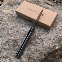 Poignée en titane Couteau à stylo Couteau pliant en acier D2 en stock