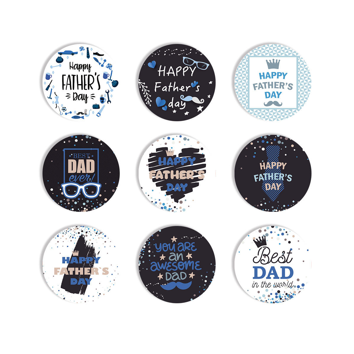 colorful     90pcs (9 models / 10 sheets)