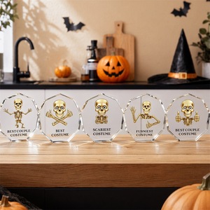 Expositor <span class=keywords><strong>de</strong></span> Ladrillos Acrílicos <span class=keywords><strong>de</strong></span> Alta Transparencia; Decoración <span class=keywords><strong>de</strong></span> Escritorio para Navidad y <span class=keywords><strong>Halloween</strong></span>; Adorno <span class=keywords><strong>de</strong></span> Escritorio, Arte y Manualidades - Product Image 3