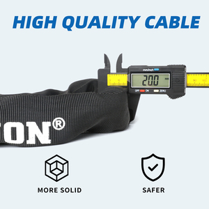 Tonyon Locks Motor <span class=keywords><strong>Art</strong></span> 4 Vélo <span class=keywords><strong>antivol</strong></span> avec cadenas et protection de verrouillage de vélo Serrure de chaîne de moto - Product Image 2