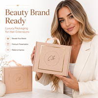 Boîte d'expédition en carton personnalisée avec logo, poignée en ruban satiné, emballage cadeau ondulé pour vêtements, cosmétiques et vente en ligne
