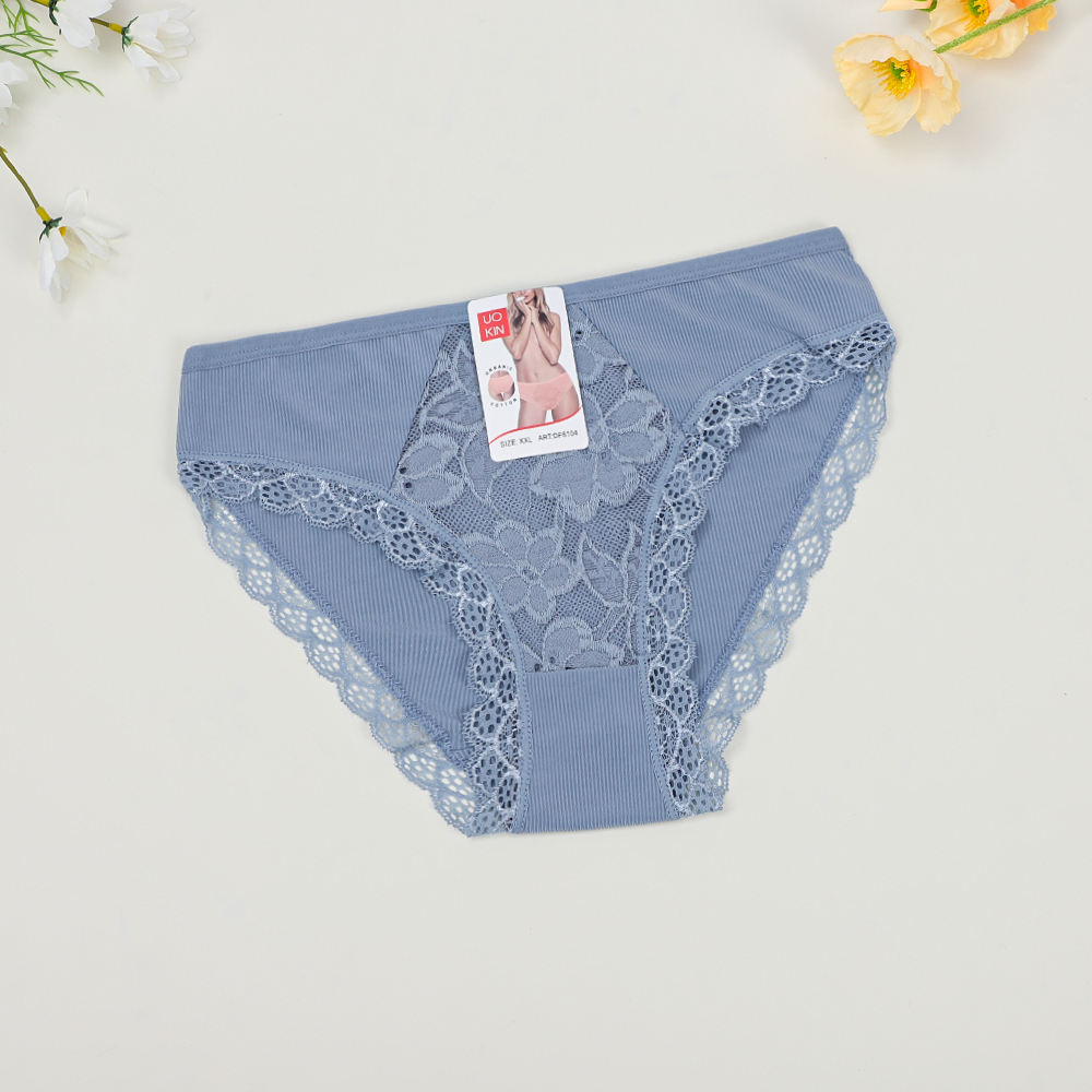 Women Cheap Common Wholesale Panties Low Price by the Dozen Pack 12 Pcs Ladies Panty Cotton Lace Underwear