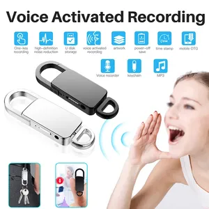 Máy ghi âm mini S20 Máy ghi âm cầm tay thiết bị ẩn âm thanh móc khóa ghi âm kỹ thuật số máy nghe nhạc MP3 4GB-128GB - Product Image 2