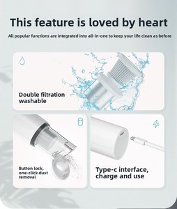 Mini <span class=keywords><strong>aspirateur</strong></span> <span class=keywords><strong>sans</strong></span> fil à main USB <span class=keywords><strong>sans</strong></span> <span class=keywords><strong>sac</strong></span> Cyclone Sec Filtre HEPA pour voiture Utilisation domestique Batterie Li 2200mAh - Product Image 4