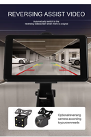 Pantalla Inalámbrica Portátil para Auto con CarPlay, Pantalla Táctil HD de 7 Pulgadas con CarPlay y Android Auto, Cámara de Reversa y Asistencia de Marcha Atrás