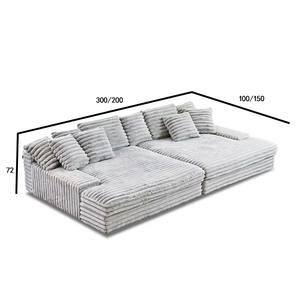 Tempat tidur Sofa malas, kursi Modern bahan korduroi vakum terkompresi mewah untuk ruang tamu kamar tidur spons untuk furnitur apartemen - Product Image 6