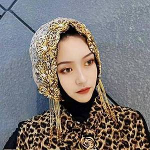 Chapeau islamique décontracté pour femme, en nylon respirant, avec pompon décoratif haut de gamme, pour tous les jours - Product Image 1