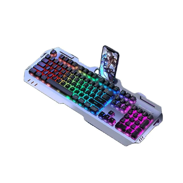 Hot Mechanical Tea Axis Feel Keyboard and Mouse Set Desktop Laptop Wired Keyboard and Mouse E-sports Game
