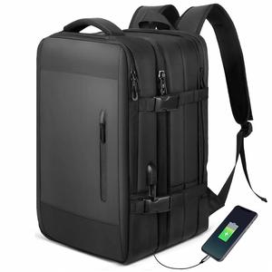 2024 Popular Men's Multi-Functional <b>Travel</b> <b>Backpack</b> Expandable and Water Resistant Student <b>Bag</b> with USB Charging Port - Product Image 1
