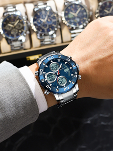 Nouvelle montre de luxe pour homme POEDAGAR E102, montre-bracelet de marque haut de gamme pour homme, étanche, lumineuse, avec date, quartz, Relojes - Product Image 4