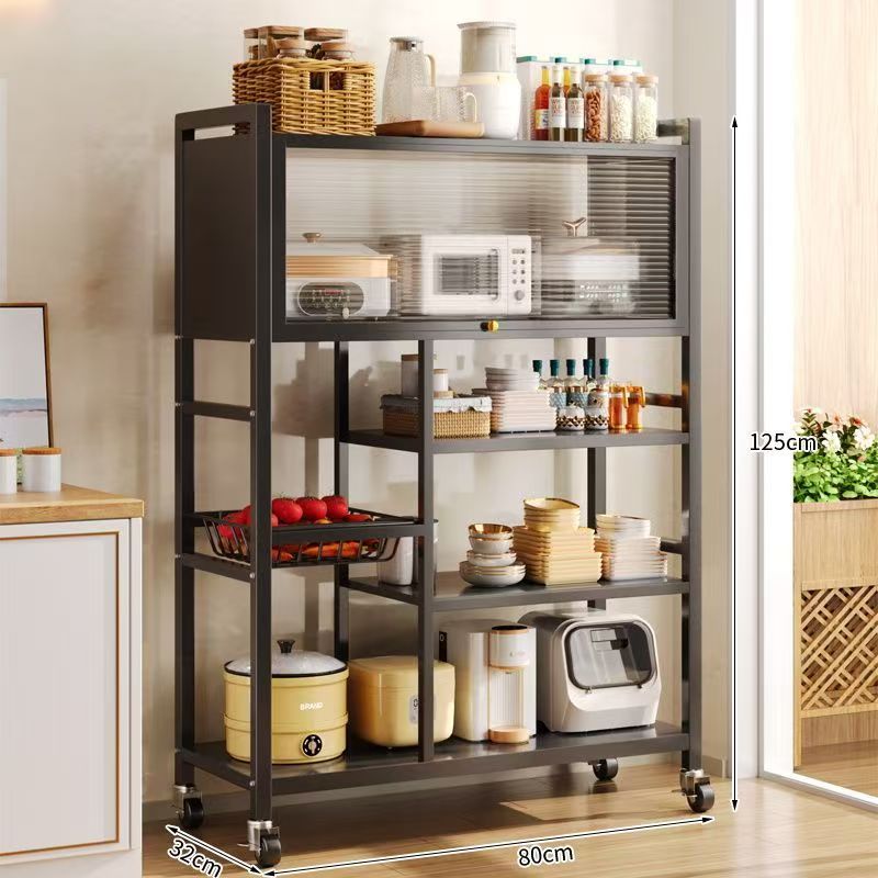 Planche 80cm-4, 1 porte d'armoire bleue, roue universelle en fer